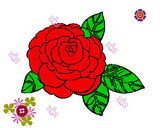 Dibujo Rosa 2 pintado por PNTURA