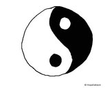 Dibujo Yin yang pintado por karinanina