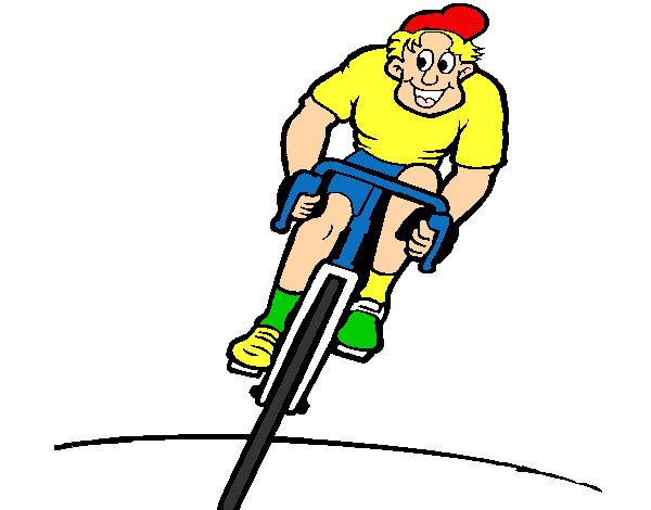 Dibujo Ciclista con gorra pintado por jose253
