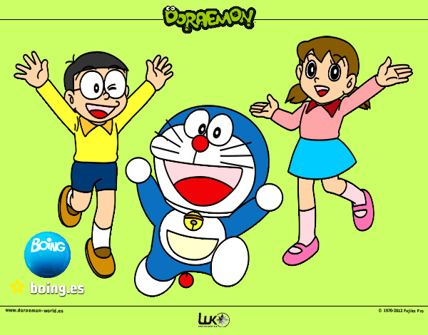 Dibujo Doraemon y amigos pintado por rafamarin4