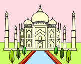 Dibujo El Taj Mahal pintado por Gardenia