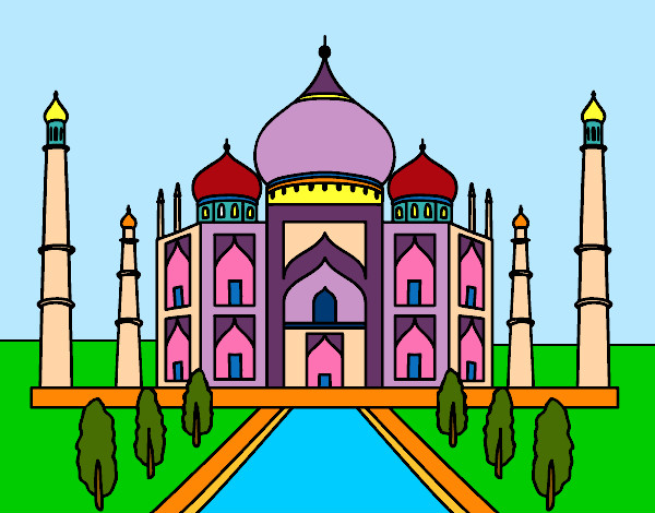 Dibujo de El Taj Mahal pintado por Queyla en  el día 20-03-15 a  las 01:29:23. Imprime, pinta o colorea tus propios dibujos!