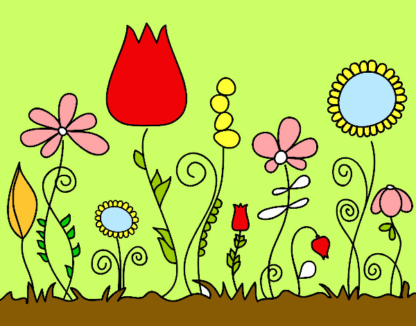 Dibujo Flores del bosque pintado por Marigra