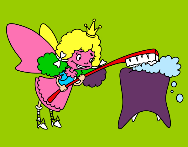Dibujo Hada de los dientes pintado por clowden200