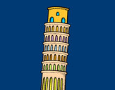 Dibujo La Torre de Pisa pintado por queyla