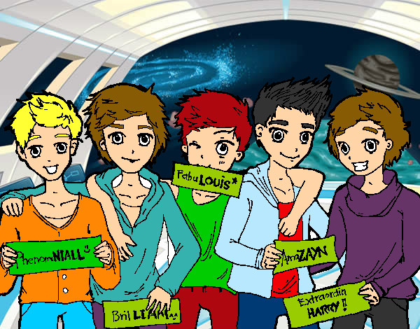 Dibujo Los chicos de One Direction pintado por 2m3j