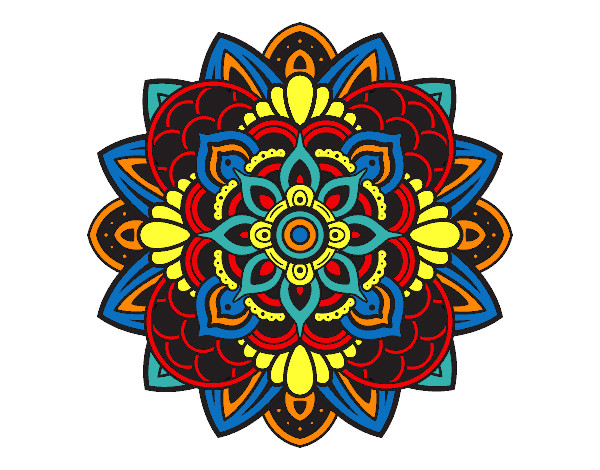 Dibujo Mandala decorativa pintado por nancygomez