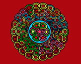 Dibujo Mandala trenzada pintado por mariae4459
