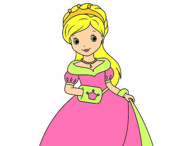 Dibujo Princesa de gala pintado por Marlove