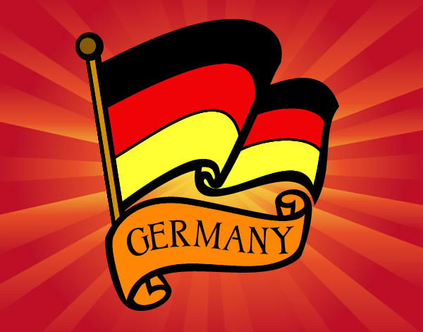 Dibujo Bandera de Alemania pintado por elenaya283