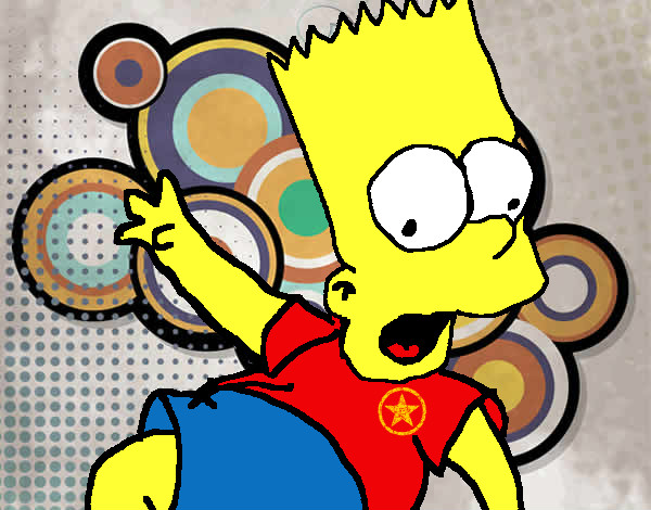 Dibujo Bart 2 pintado por k1mga