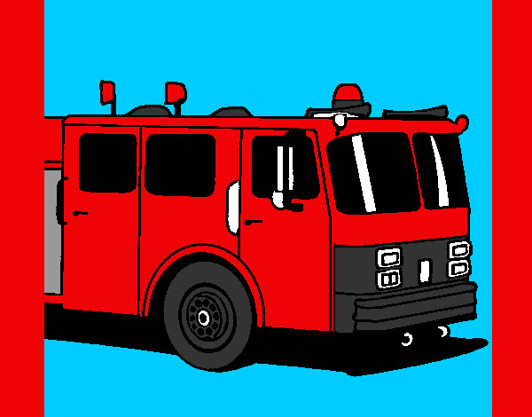 Dibujo Camión de bomberos pintado por MarcosErri