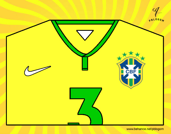 Dibujo Camiseta del mundial de fútbol 2014 de Brasil pintado por IlMigliore