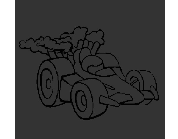 Dibujo Coche de Fórmula 1 pintado por secayean