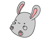 Dibujo Conejo bebé pintado por cleyenda