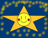 Dibujo Estrella sonriente pintado por SanJoaquin