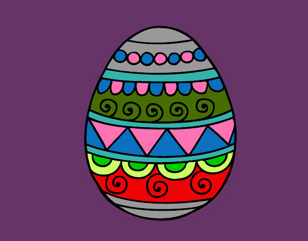 Dibujo Huevo de Pascua decorado pintado por Noe78
