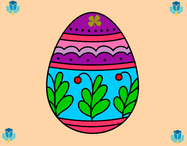 Dibujo Huevo de Pascua mandala pintado por AlexManGtz