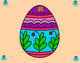 Dibujo Huevo de Pascua mandala pintado por AlexManGtz