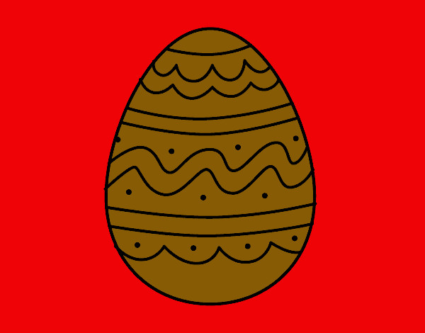Dibujo Huevo del día de Pascua pintado por SanJoaquin