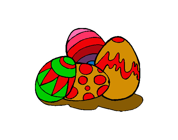 Dibujo Huevos de pascua pintado por MarcosErri