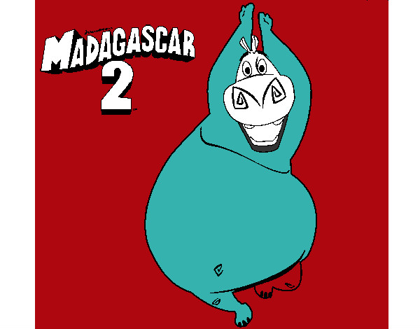 Dibujo Madagascar 2 Gloria pintado por secayean