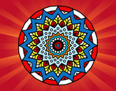 Dibujo Mandala creciente pintado por secayean