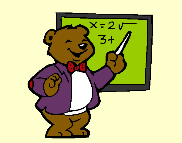 Dibujo Profesor oso pintado por justina12