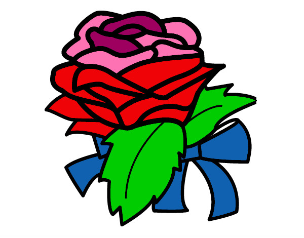 Dibujo Rosa, flor pintado por lilisantia