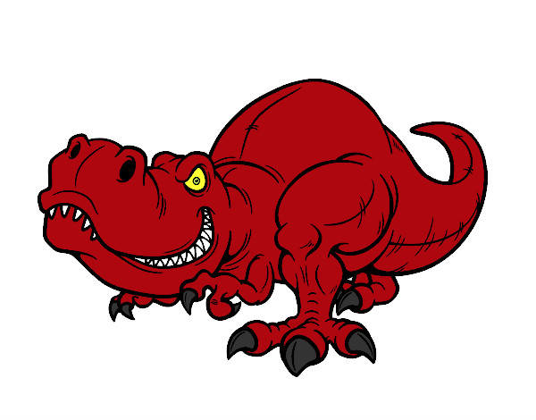 Dibujo Tyrannosaurus Rex pintado por yris 