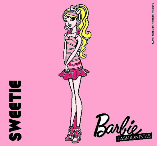 Dibujo Barbie Fashionista 6 pintado por wichita