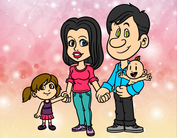 Dibujo Familia feliz pintado por vicpaodie9