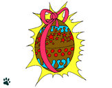 Dibujo Huevo de pascua brillante pintado por ValeVicky