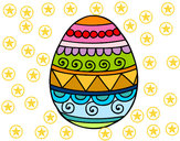 Dibujo Huevo de Pascua decorado pintado por flore777