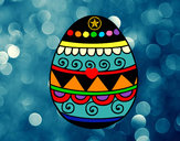 Dibujo Huevo de Pascua decorado pintado por TAFFIE