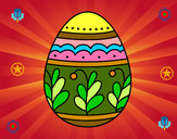 Dibujo Huevo de Pascua mandala pintado por TAKEN