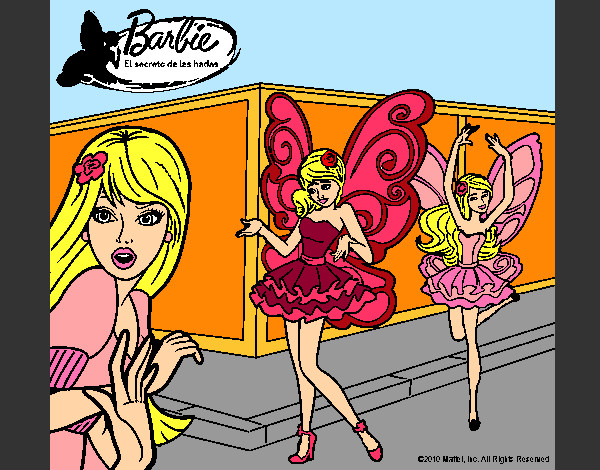 Dibujo Las hadas de Barbie pintado por rubielita