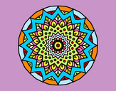 Dibujo Mandala creciente pintado por INOSCENCIA