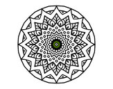 Dibujo Mandala creciente pintado por Sublime