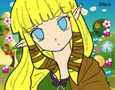 Dibujo Princesa Zelda pintado por bellakita