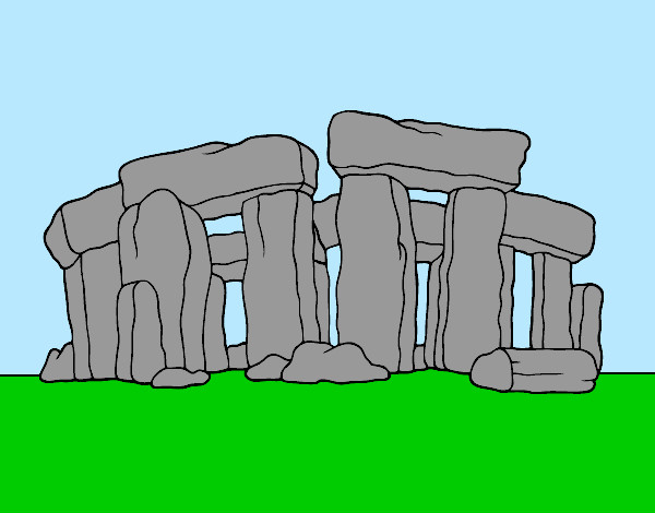 Dibujo Stonehenge pintado por Omelhor