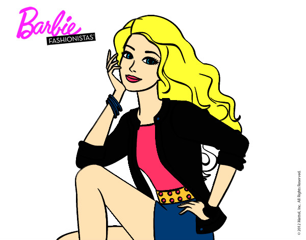 Dibujo Barbie súper guapa pintado por gabyota27