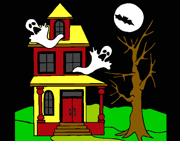 Dibujo Casa fantansma pintado por DEMIAN4