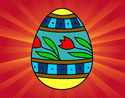 Dibujo Huevo de Pascua con tulipanes pintado por RO_CI_2004