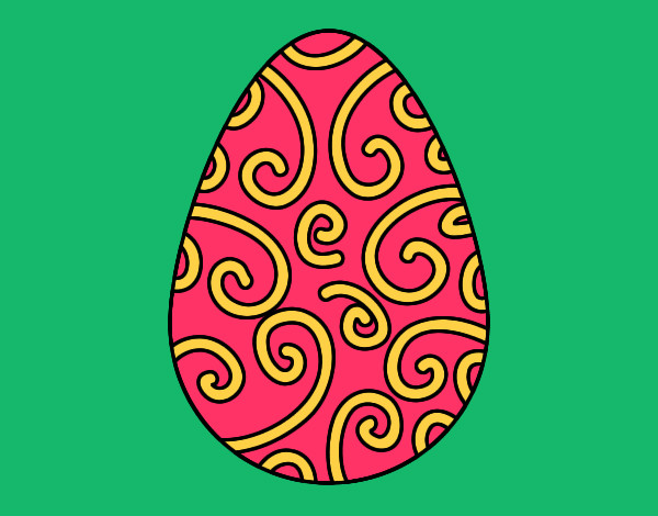 Dibujo Huevo decorado pintado por occa01