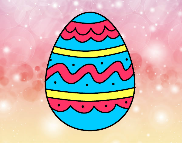 Dibujo Huevo del día de Pascua pintado por nikiminaj