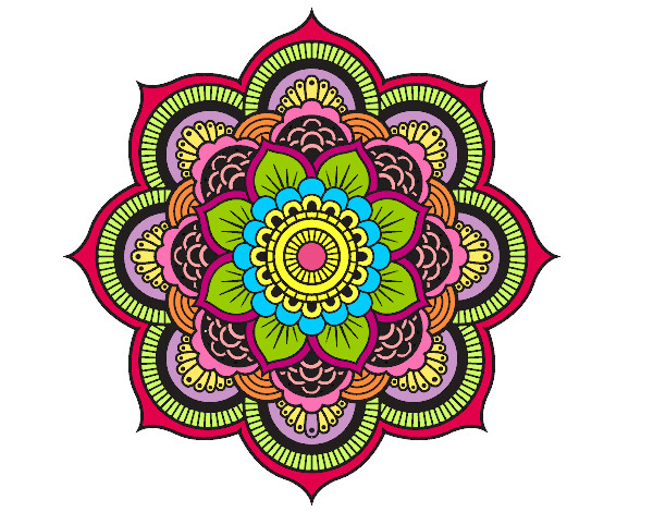 Dibujo Mandala flor oriental pintado por Sophiie