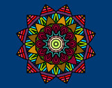 Dibujo Mandala frutal pintado por RO_CI_2004