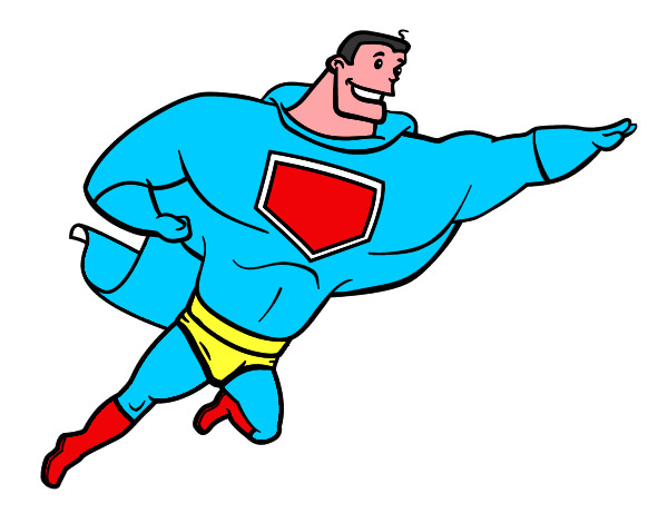 Dibujo Superhéroe grande pintado por anasalazar