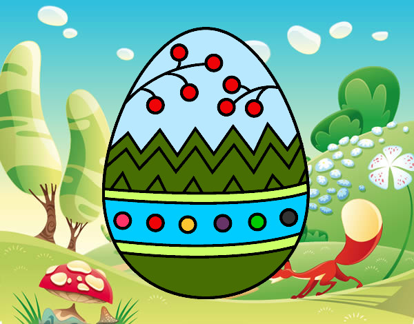 Dibujo Un huevo de Pascua pintado por SamuelBart